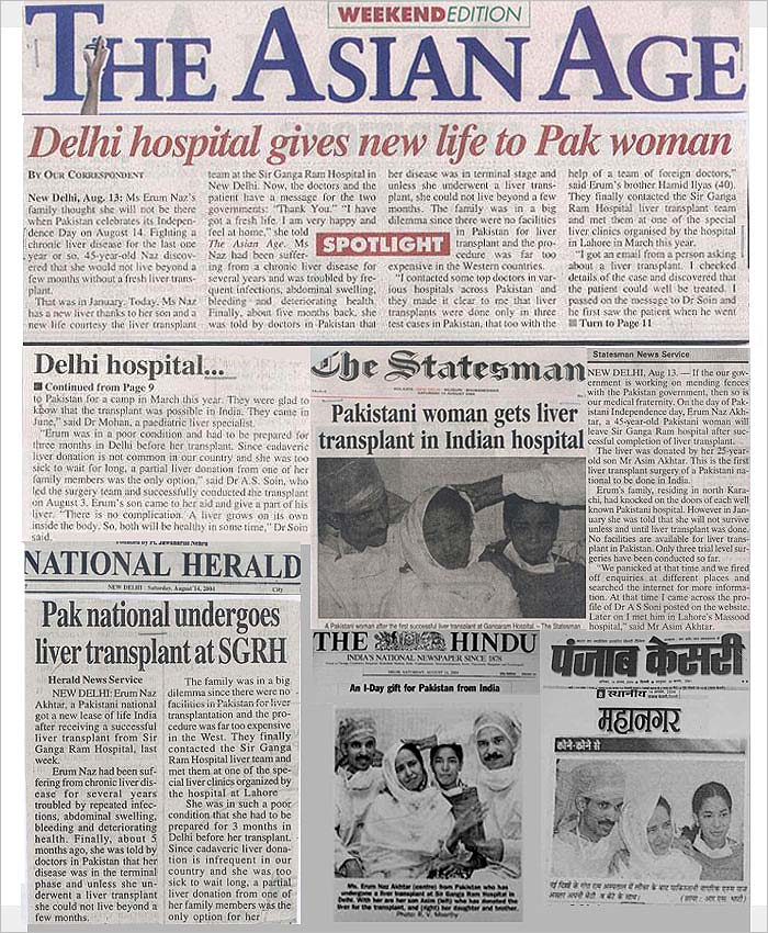 Delhi Hospital gives new life to pak woman